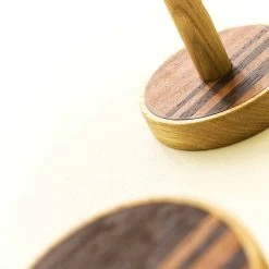 Wandkapstok In Essenhout Met Verticale Inlays 2 Stuks - Gerusa -Kortingswinkel voor woondecoratie appendiabiti a muro in legno di frassino bianco con intarsi 2 pezzi gerusa 2