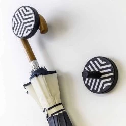 Wandkapstok In Essenhout Met Decoratie-inleg 2 Stuks - Lemme -Kortingswinkel voor woondecoratie appendiabiti a muro in legno di frassino nero con intarsi 2 pezzi lemme 7