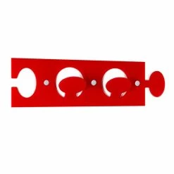 Gekleurde Plexiglas Muurhanger Met 2 Haken 3 Stuks - Fratack -Kortingswinkel voor woondecoratie appendiabiti da muro colorato in plexiglass design doppio 3 pezzi fratack 10