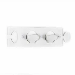 Gekleurde Plexiglas Muurhanger Met 2 Haken 3 Stuks - Fratack -Kortingswinkel voor woondecoratie appendiabiti da muro colorato in plexiglass design doppio 3 pezzi fratack