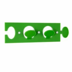 Gekleurde Plexiglas Muurhanger Met 2 Haken 3 Stuks - Fratack -Kortingswinkel voor woondecoratie appendiabiti da muro colorato in plexiglass design doppio 3 pezzi fratack 5