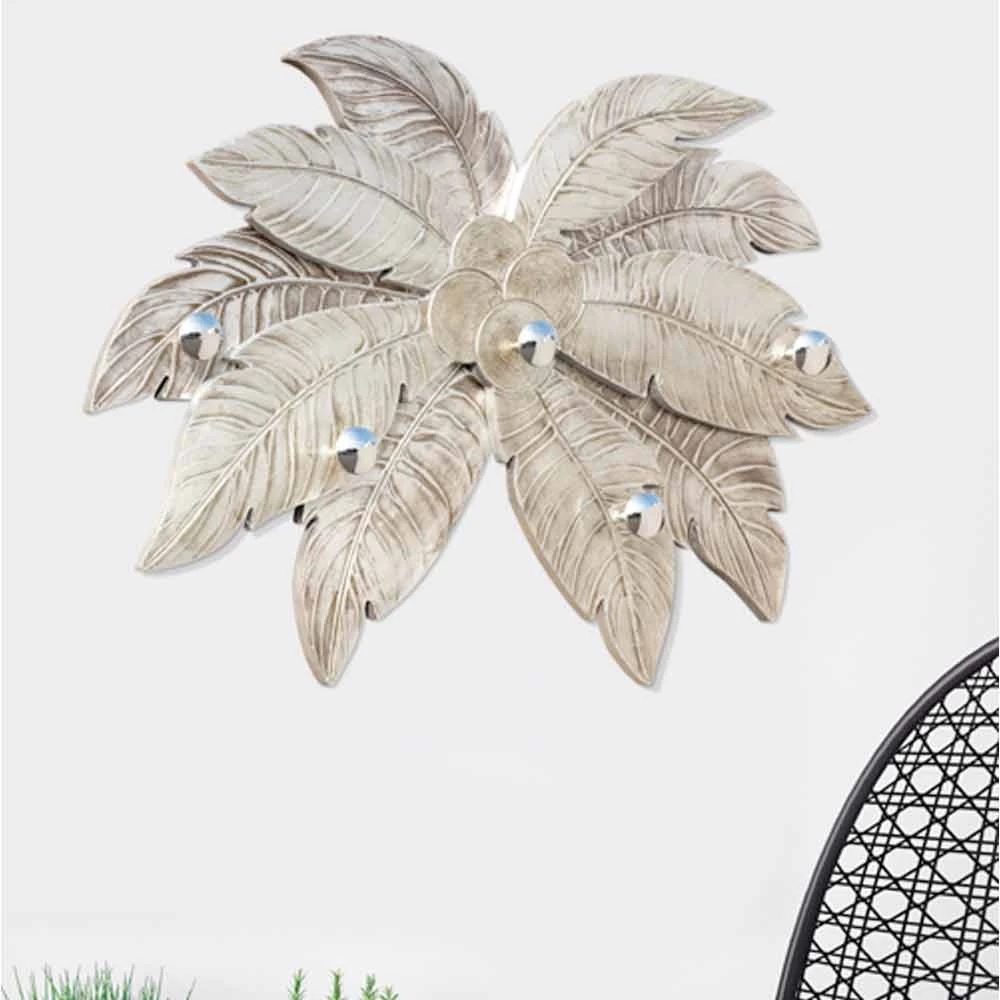 Wandkapstok In De Vorm Van Een Palm Met 5 Timothy-knoppen 3 Wandkapstok In De Vorm Van Een Palm Met 5 Timothy-knoppen