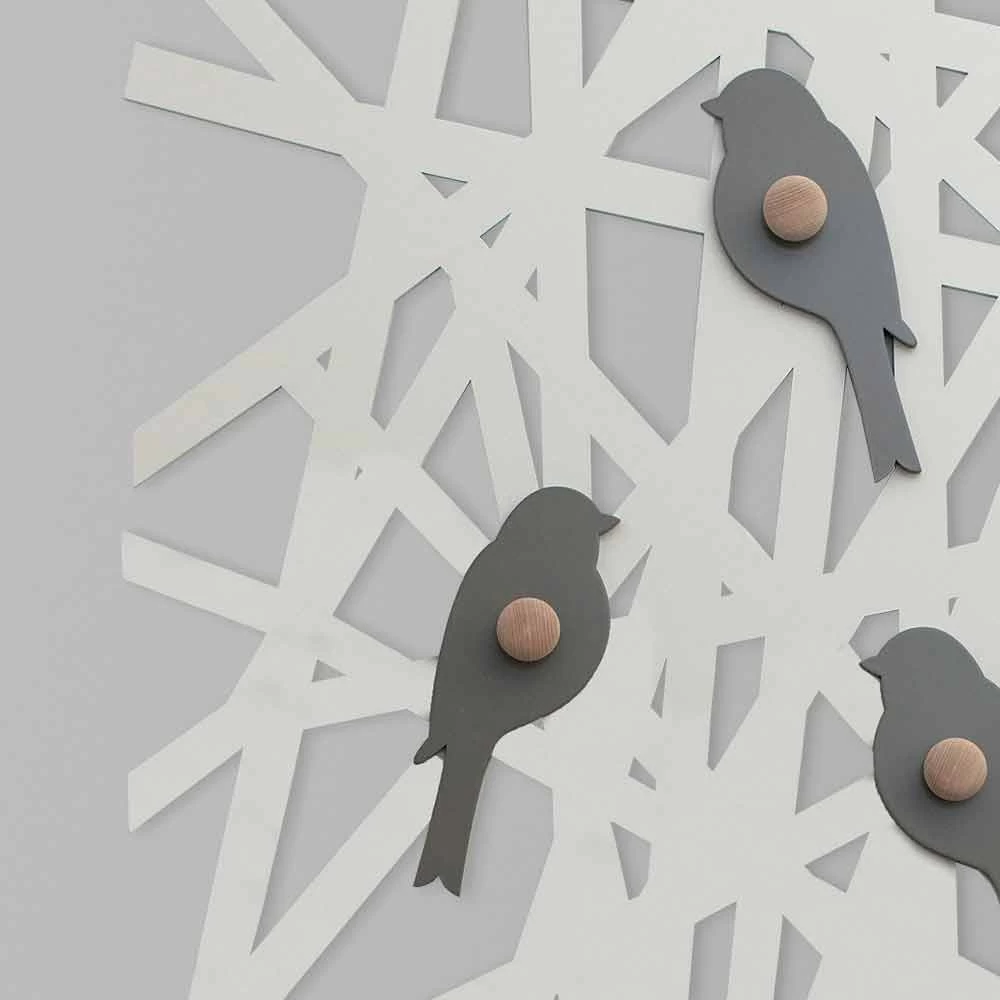 Wandkapstok In Gekleurd Hout Met Een Modern Design - Alberuccell 8 Wandkapstok In Gekleurd Hout Met Een Modern Design - Alberuccell - Afbeelding 6