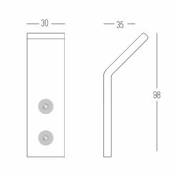 Witte Corian Wandkapstok Met Schroeven, 3-delig Ontwerp - Appiccio 9 Witte Corian Wandkapstok Met Schroeven, 3-delig Ontwerp - Appiccio -Kortingswinkel voor woondecoratie appendiabiti da parete in corian bianco con viti design 3 pezzi appiccio 3