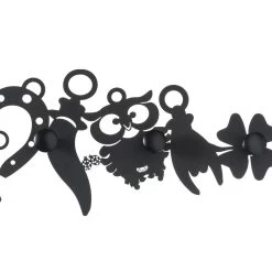 Design Ijzeren Wandkleerhanger Met Geluksbedels - Tibio -Kortingswinkel voor woondecoratie appendiabiti da parete in ferro design con decori portafortuna tibio 3