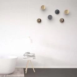 Wandkapstok In Essenhout Met Polkadot-inleg 2 Stuks - Quatto 24 Wandkapstok In Essenhout Met Polkadot-inleg 2 Stuks - Quatto -Kortingswinkel voor woondecoratie appendiabiti da parete in legno di frassino con intarsi 2 pezzi quatto 10