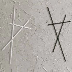 Wandkapstok In Geverfd Metaal Met 5 Pinnen Made In Italy - Olmium -Kortingswinkel voor woondecoratie appendiabiti da parete in metallo verniciato con 5 pioli made in italy olmio 6