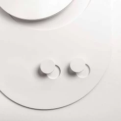 Moderne Wandkapstok In Staal Met Spiegel Made In Italy - Pilippo -Kortingswinkel voor woondecoratie appendiabiti da parete moderno in acciaio con specchio made in italy pilippo 3