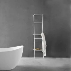 Witte Of Gekleurde Modern Design Ladder Kleerhanger - Caloina 9 Witte Of Gekleurde Modern Design Ladder Kleerhanger - Caloina -Kortingswinkel voor woondecoratie appendiabiti da terra a scaletta di design moderno bianco o colorato caloina 2