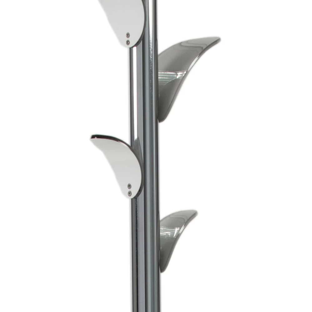 Stalen Kapstok En 8 Witte Acrylhaken - Makete 5 Stalen Kapstok En 8 Witte Acrylhaken - Makete - Afbeelding 3