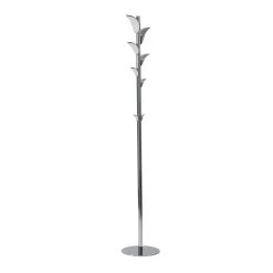 Stalen Kapstok En 8 Witte Acrylhaken - Makete