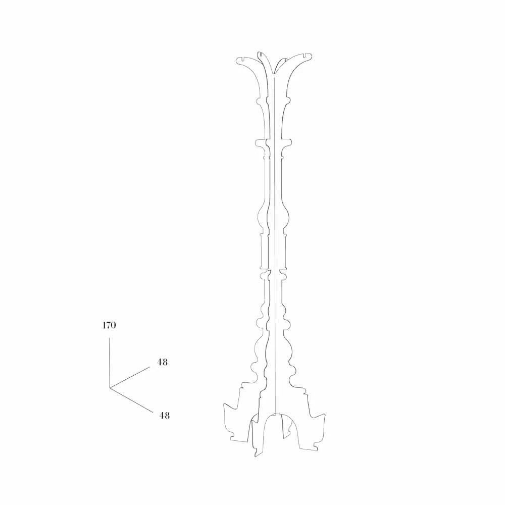 Designer Aarde Coat Barokko Door Mabele, Vakmanschap Made In Italy 11 Designer Aarde Coat Barokko Door Mabele, Vakmanschap Made In Italy - Afbeelding 9