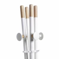 Coat Van Modern Design, Wit En Natuurlijk Hout Alix -Kortingswinkel voor woondecoratie appendiabiti di design moderno bianco e legno naturale alix 3