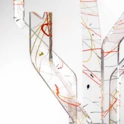 Modern Multicolor Vloer Kapstok Gemaakt In Italië, Andrea -Kortingswinkel voor woondecoratie appendiabiti moderno da terra multicolor fatto in italia andrea 3