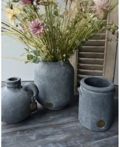 Bol Kruikje Met Oor Majestic Vintage Grijs, Brynxz -Kortingswinkel voor woondecoratie bol kruikje met oor majestic vintage grijs brynxz 3