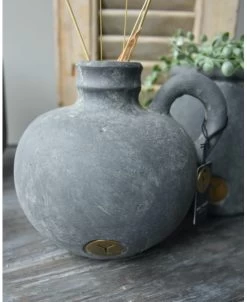 Bol Kruikje Met Oor Majestic Vintage Grijs, Brynxz -Kortingswinkel voor woondecoratie bol kruikje met oor majestic vintage grijs brynxz 5