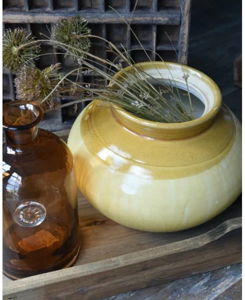 Bolle Handgemaakte Pot In Oud Oker Bruine Tinten, Unique IB Laursen 7 Bolle Handgemaakte Pot In Oud Oker Bruine Tinten, Unique IB Laursen - Afbeelding 5