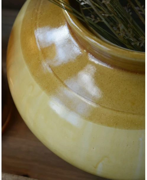 Bolle Handgemaakte Pot In Oud Oker Bruine Tinten, Unique IB Laursen 8 Bolle Handgemaakte Pot In Oud Oker Bruine Tinten, Unique IB Laursen - Afbeelding 6