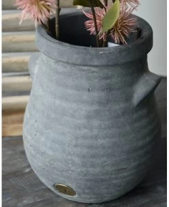 Bolle Vaas Met Ribbel Reliëf En Dichte Oortjes Majestic, Brynxz -Kortingswinkel voor woondecoratie bolle vaas met ribbel relief en dichte oortjes majestic brynxz 5