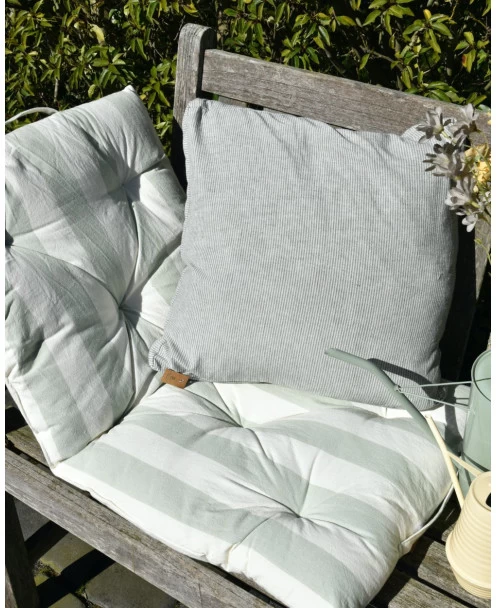 Box Kussenhoes Met Fijne Groene Strepen, IB Laursen 4 Box Kussenhoes Met Fijne Groene Strepen, IB Laursen - Afbeelding 2