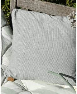 Box Kussenhoes Met Fijne Groene Strepen, IB Laursen