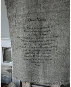 Gebed Shabby Doek Groot, Het Onze Vader Die In De Hemel Zijt -Kortingswinkel voor woondecoratie gebed shabby doek groot het onze vader 6