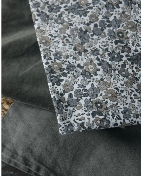 Gebloemde Kussenhoes Met Grijze En Taupe Bloemen, IB Laursen 10 Gebloemde Kussenhoes Met Grijze En Taupe Bloemen, IB Laursen - Afbeelding 8