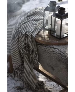 Geweven Sprei Olijfgroen Gebroken Wit Gestreept Met Kwastjes, IB Laursen 13 Geweven Sprei Olijfgroen Gebroken Wit Gestreept Met Kwastjes, IB Laursen -Kortingswinkel voor woondecoratie geweven sprei olijfgroen gebroken wit gestreept met kwastjes ib laursen 3