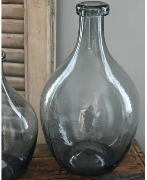 Glazen Ballon Vaas Met Grijze Gloed, IB Laursen 8 Glazen Ballon Vaas Met Grijze Gloed, IB Laursen - Afbeelding 6