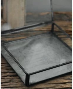 Glazen Kistje Met Zinken Bodem, IB Laursen -Kortingswinkel voor woondecoratie glazen kistje met zinken bodem ib laursen 4