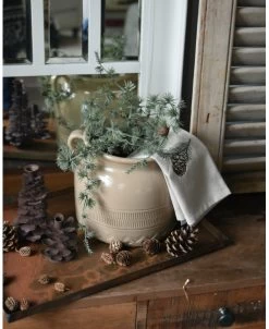 Gres Pot Met Patroon In Onderrand En Oren, IB Laursen 11 Gres Pot Met Patroon In Onderrand En Oren, IB Laursen -Kortingswinkel voor woondecoratie gres pot met patroon in onderrand en oren ib laursen 2