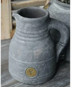 Grijze Aardewerk Kan Vintage, Brynxz -Kortingswinkel voor woondecoratie grijze aardewerk kan vintage brynxz 1 3