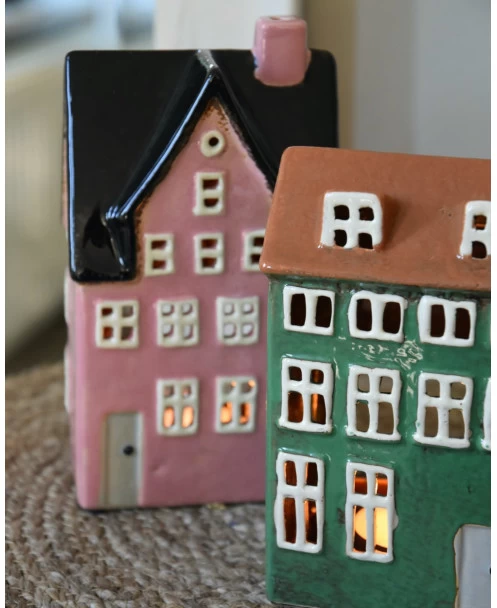 Groen Pakhuis Nyhavn Theelicht Met Lichte Ramen En Dakkapellen, IB Laursen 7 Groen Pakhuis Nyhavn Theelicht Met Lichte Ramen En Dakkapellen, IB Laursen - Afbeelding 5