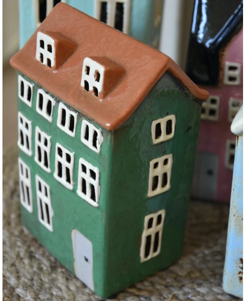 Groen Pakhuis Nyhavn Theelicht Met Lichte Ramen En Dakkapellen, IB Laursen 9 Groen Pakhuis Nyhavn Theelicht Met Lichte Ramen En Dakkapellen, IB Laursen - Afbeelding 7