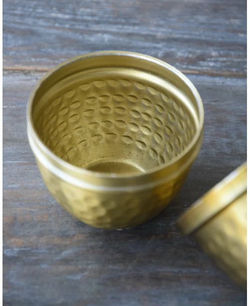 Groot Antiek-look Goud Kleurig Ei Met Reliëf, IB Laursen 7 Groot Antiek-look Goud Kleurig Ei Met Reliëf, IB Laursen - Afbeelding 5