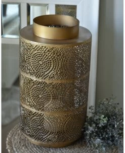 Groot Windlicht Met Sfeervol Gaatjes Patroon Antiek-look Messing 13 Groot Windlicht Met Sfeervol Gaatjes Patroon Antiek-look Messing -Kortingswinkel voor woondecoratie groot windlicht met sfeervol gaatjes patroon antiek look messing 3