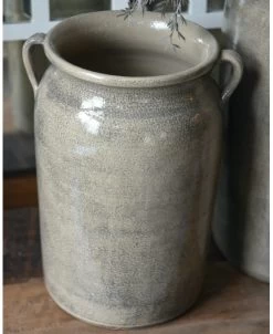 Grote Pot Kruik Met Oren Klei Grijs, IB Laursen