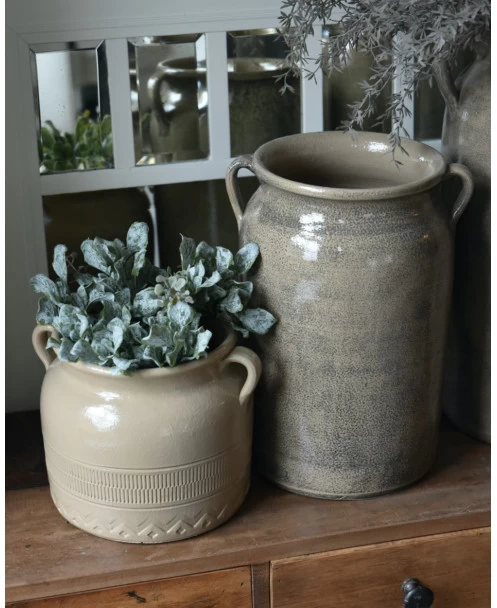 Grote Pot Kruik Met Oren Klei Grijs, IB Laursen 9 Grote Pot Kruik Met Oren Klei Grijs, IB Laursen - Afbeelding 7