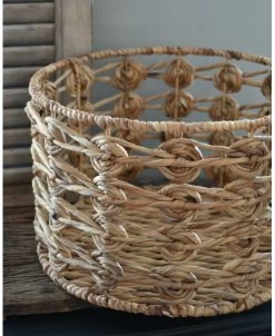 Handgemaakte Mand Met Cirkel Patroon, Groot -Kortingswinkel voor woondecoratie handgemaakte mand met cirkel patroon groot 3