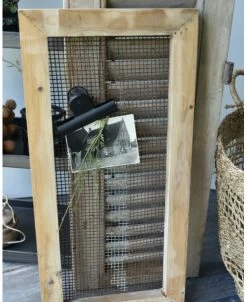 Herinnering Bord, Houten Lijst Met Stoer Dik Oud Gaas En Clip -Kortingswinkel voor woondecoratie herinnering bord houten lijst met stoer dik oud gaas en clip 2