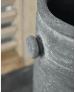 Hoge Pot Met Twee Dop Oortjes Vintage Grijs Groot, Brynxz -Kortingswinkel voor woondecoratie hoge pot met twee dop oortjes vintage grijs groot brynxz 4