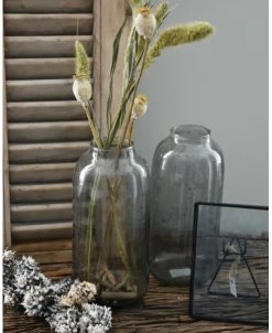 Hoge Vaas Met Bubbels, Zilvermetaal En Grijze Gloed -Kortingswinkel voor woondecoratie hoge vaas met bubbels metaal en grijze gloed 3