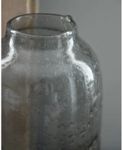 Hoge Vaas Met Bubbels, Zilvermetaal En Grijze Gloed -Kortingswinkel voor woondecoratie hoge vaas met bubbels metaal en grijze gloed 4
