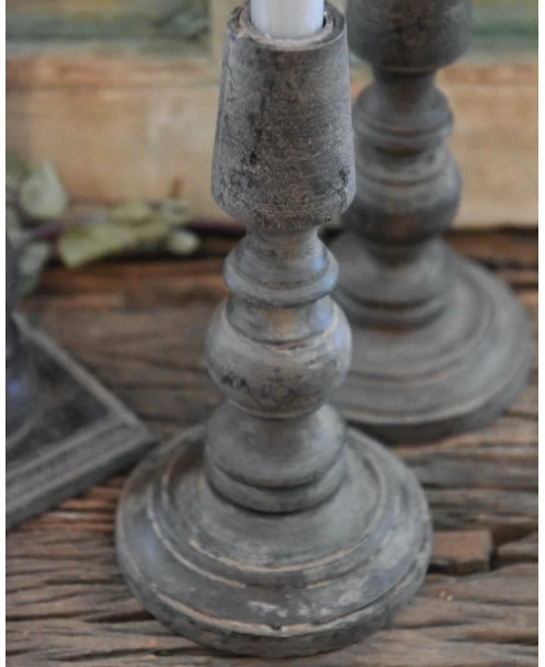 Houten Kandelaar Rond, Be-Uniq 6 Houten Kandelaar Rond, Be-Uniq - Afbeelding 4