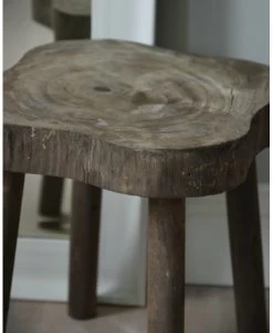 Houten Kruk Met Golvend Blad -Kortingswinkel voor woondecoratie houten kruk met golvend blad 3