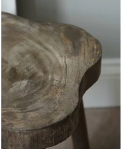 Houten Kruk Met Golvend Blad -Kortingswinkel voor woondecoratie houten kruk met golvend blad 6