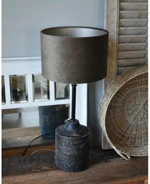 Houten Lampenvoet In Antiek Zwart 3 Houten Lampenvoet In Antiek Zwart