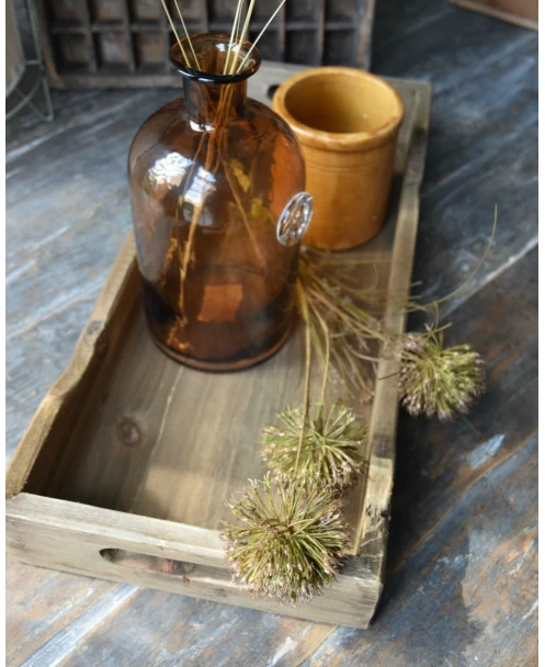 Houten Rechthoekig Dienblad Met Twee Handvaten, IB Laursen 3 Houten Rechthoekig Dienblad Met Twee Handvaten, IB Laursen