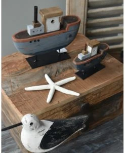 Houten Schip Op Metalen Standaard Handgeschilderd Blauw Groot, IB Laursen -Kortingswinkel voor woondecoratie houten schip op metalen standaard handgeschilderd blauw groot ib laursen 5