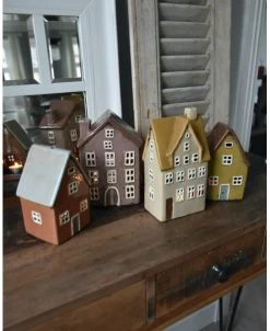 Keramiek Theelicht Huisje Nyhavn, IB Laursen -Kortingswinkel voor woondecoratie keramiek theelicht huisje nyhavn ib laursen 6